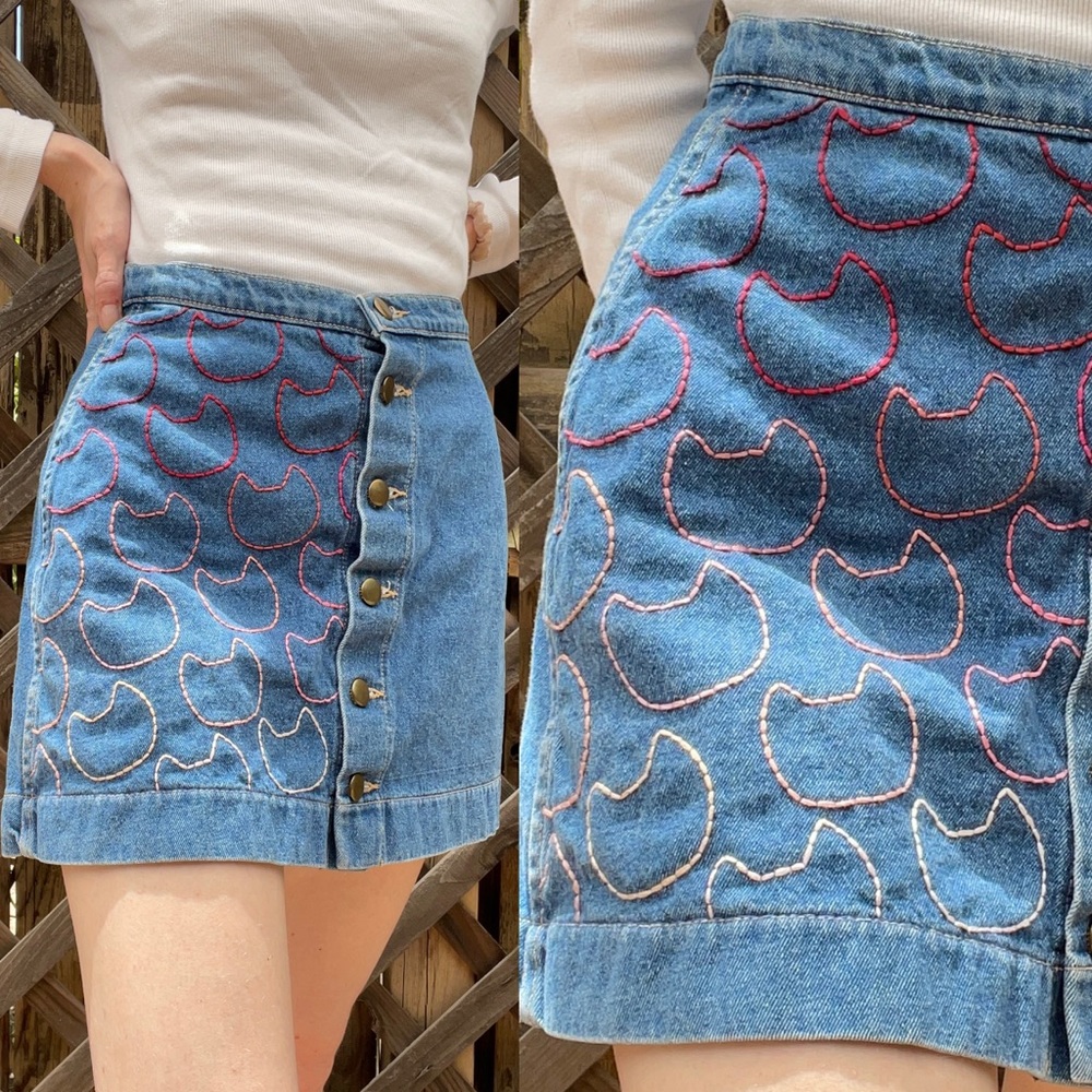 Denim skirt size small
